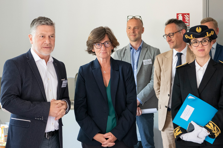 Visite ministérielle à l'espace tempoforme® 